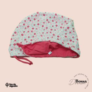 Touca floral pink